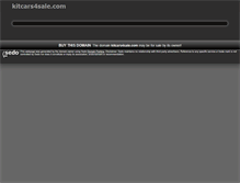Tablet Screenshot of kitcars4sale.com